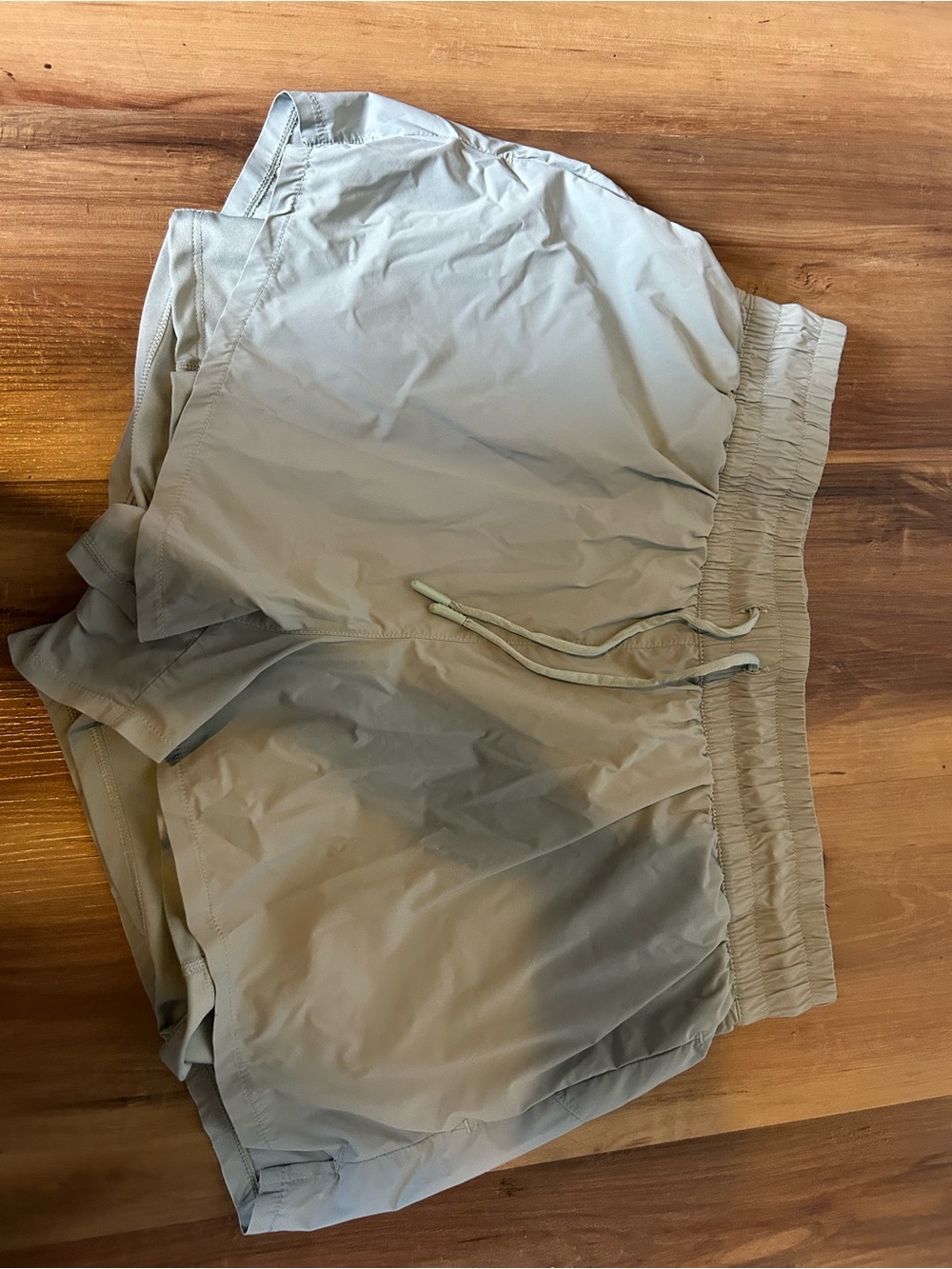 Women's Lightweight Drawstring Swim/Active Shorts - Tan